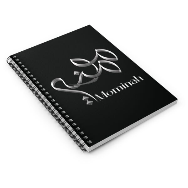 Mominah Name Artistry Spiral Notebook - Image 3