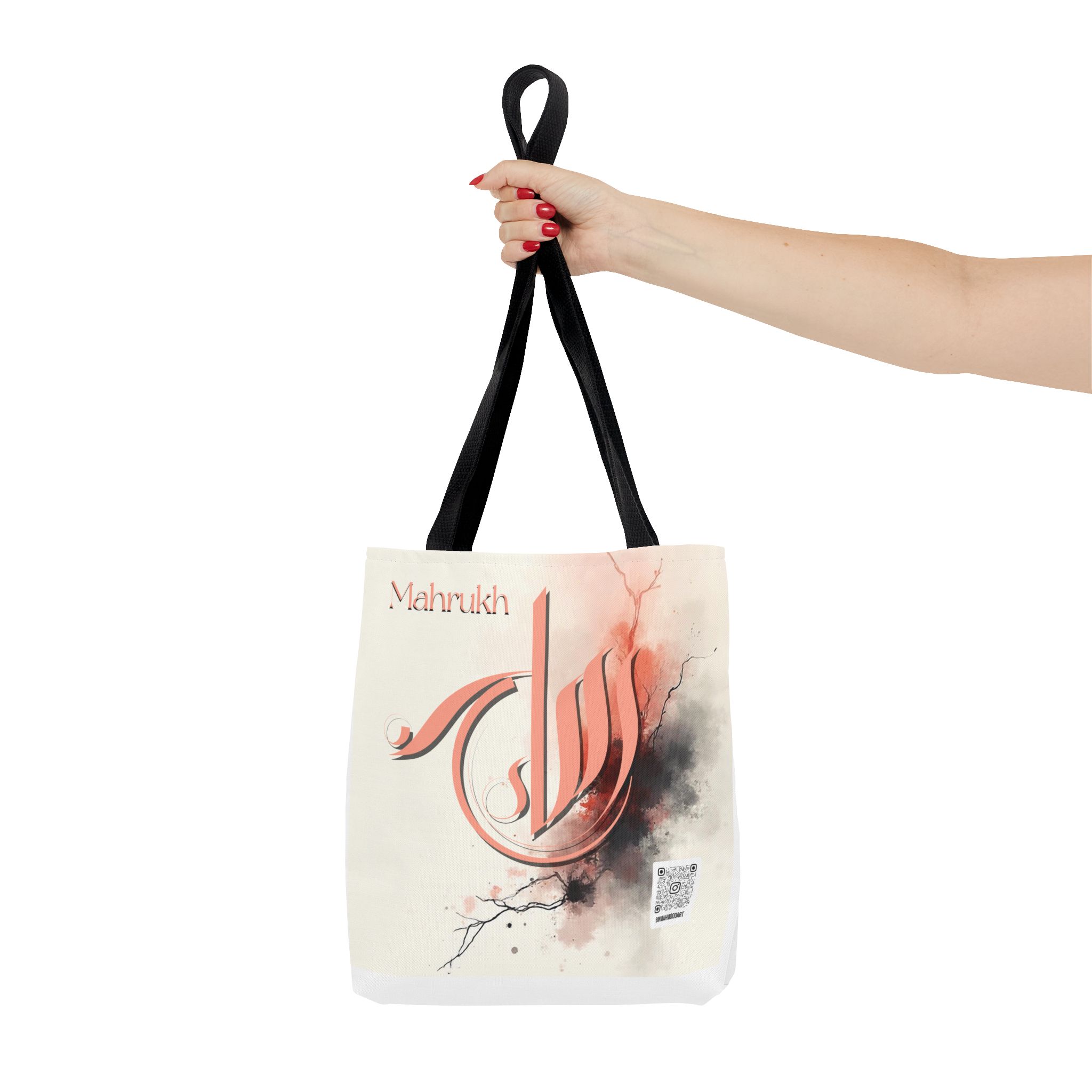 Mahrukh – Personalized Sumbli Arabic Calligraphy Tote Bag | Binmahmood - Image 3