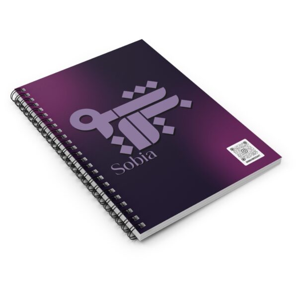 Personalized Arabic, Urdu, and Persian Fusion calligraphy Spiral Notebook - Sobia Name Designed by BinMahmood