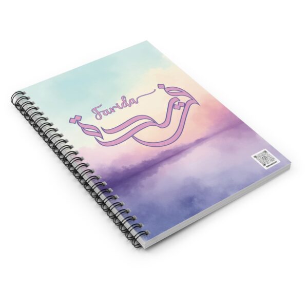 Farida Name Artistry Spiral Notebook - Image 3
