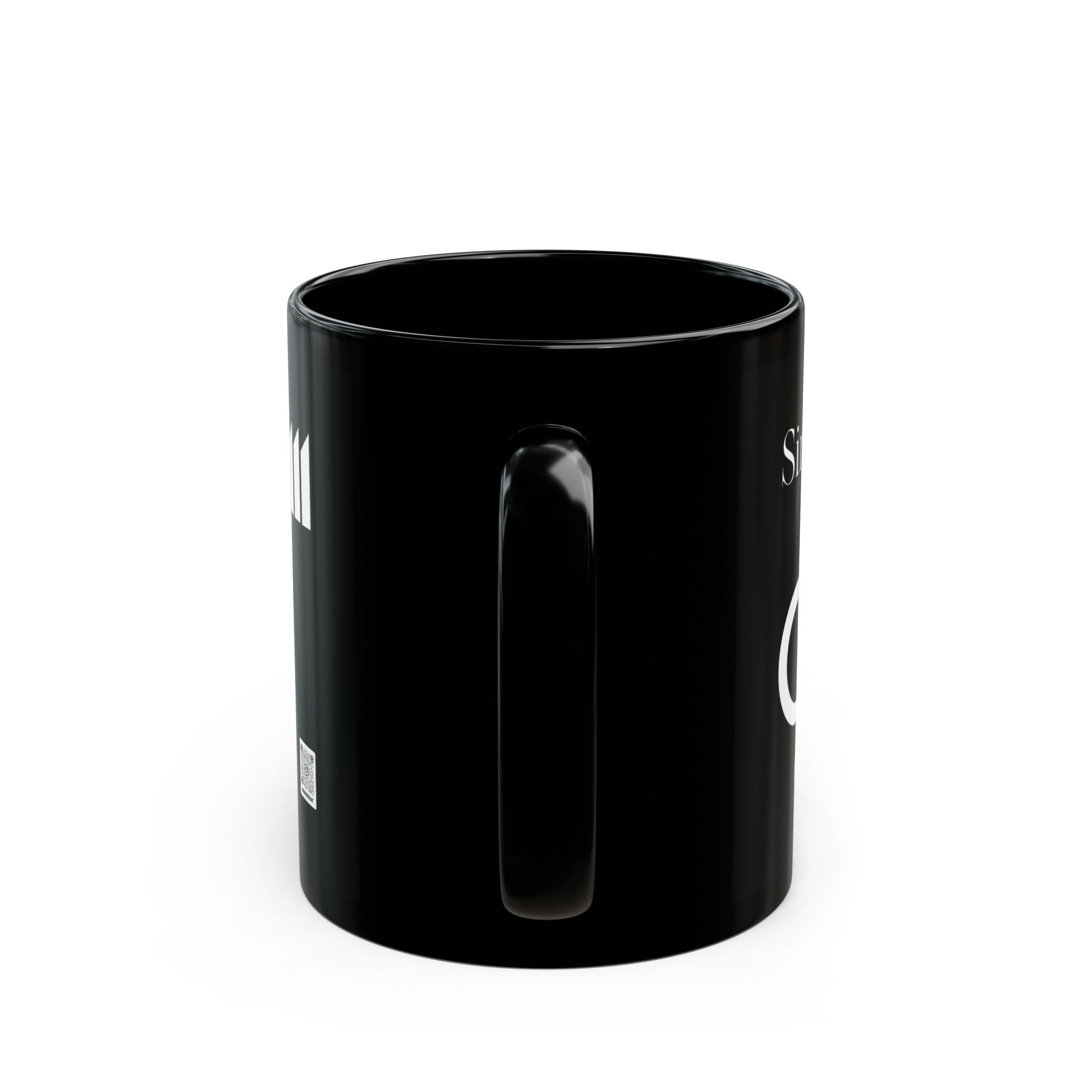 Siri – Personalized Arabic Fusion Calligraphy Black Mug by BinMahmood - Image 4