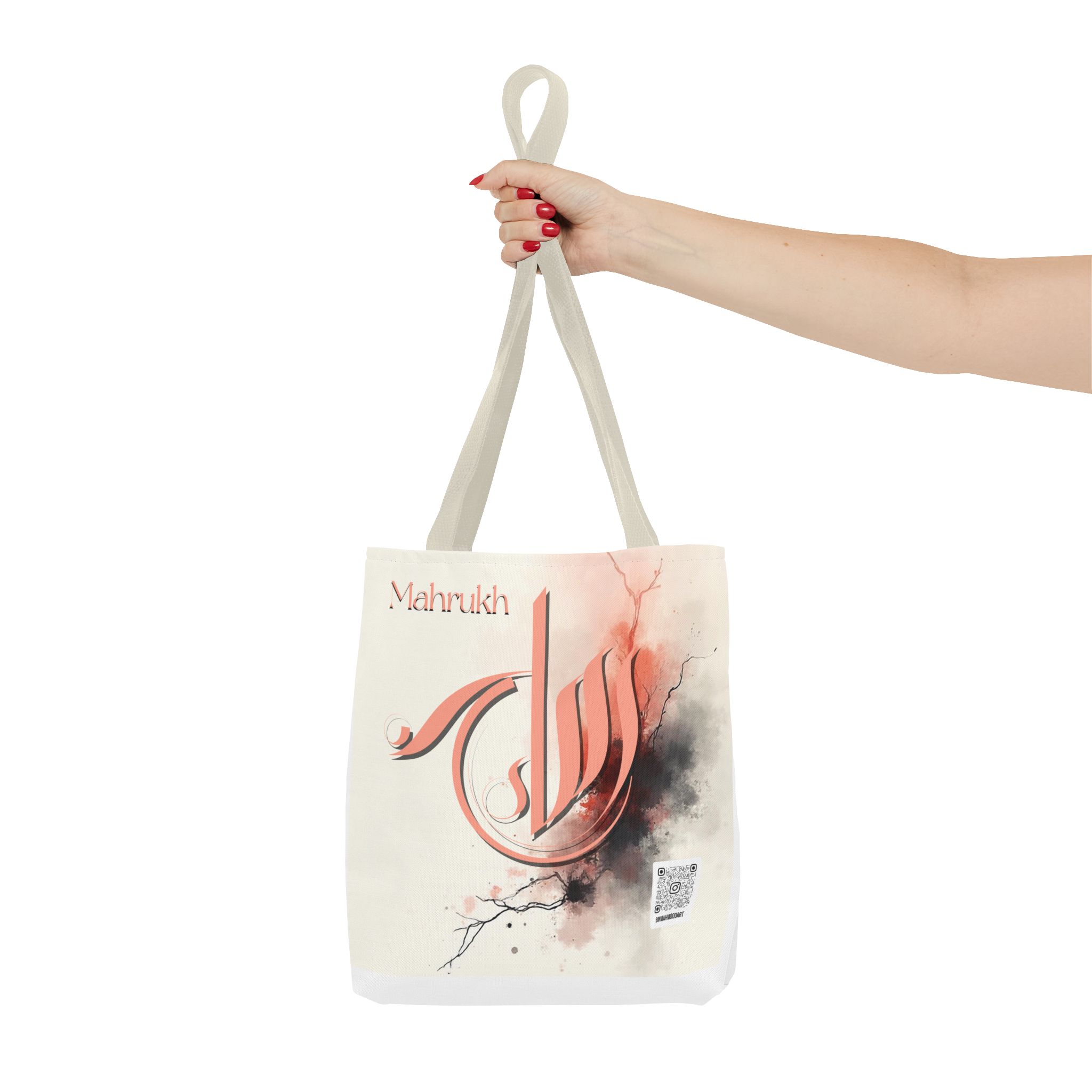 Mahrukh – Personalized Sumbli Arabic Calligraphy Tote Bag | Binmahmood - Image 12