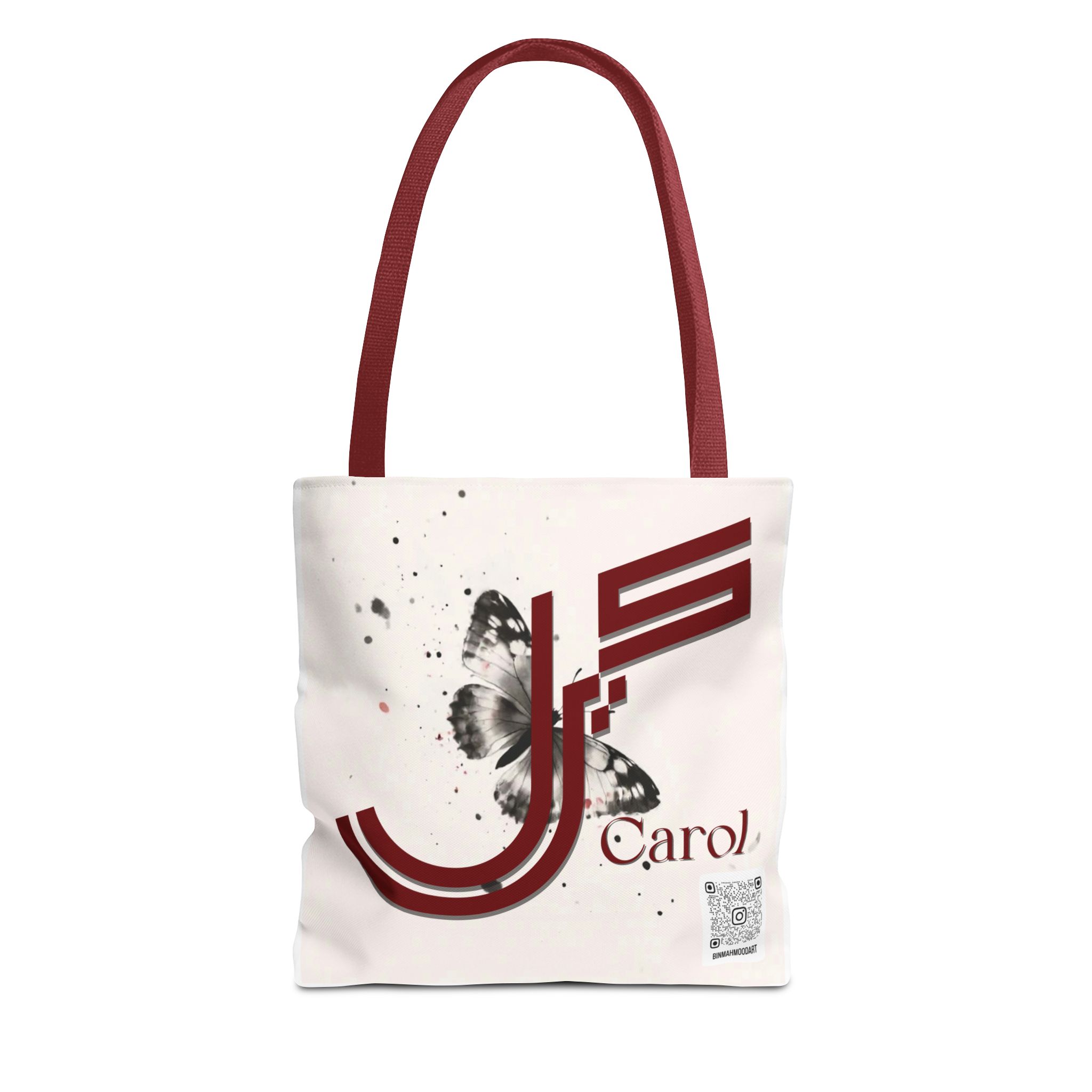 Carol – Geometric Fusion Arabic–Persian Calligraphy Tote Bag | Binmahmood - Image 5
