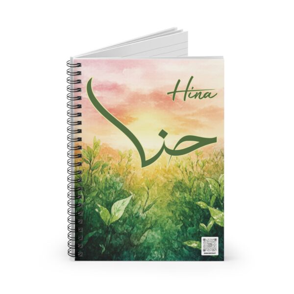Hina Name Artistry Spiral Notebook - Image 2