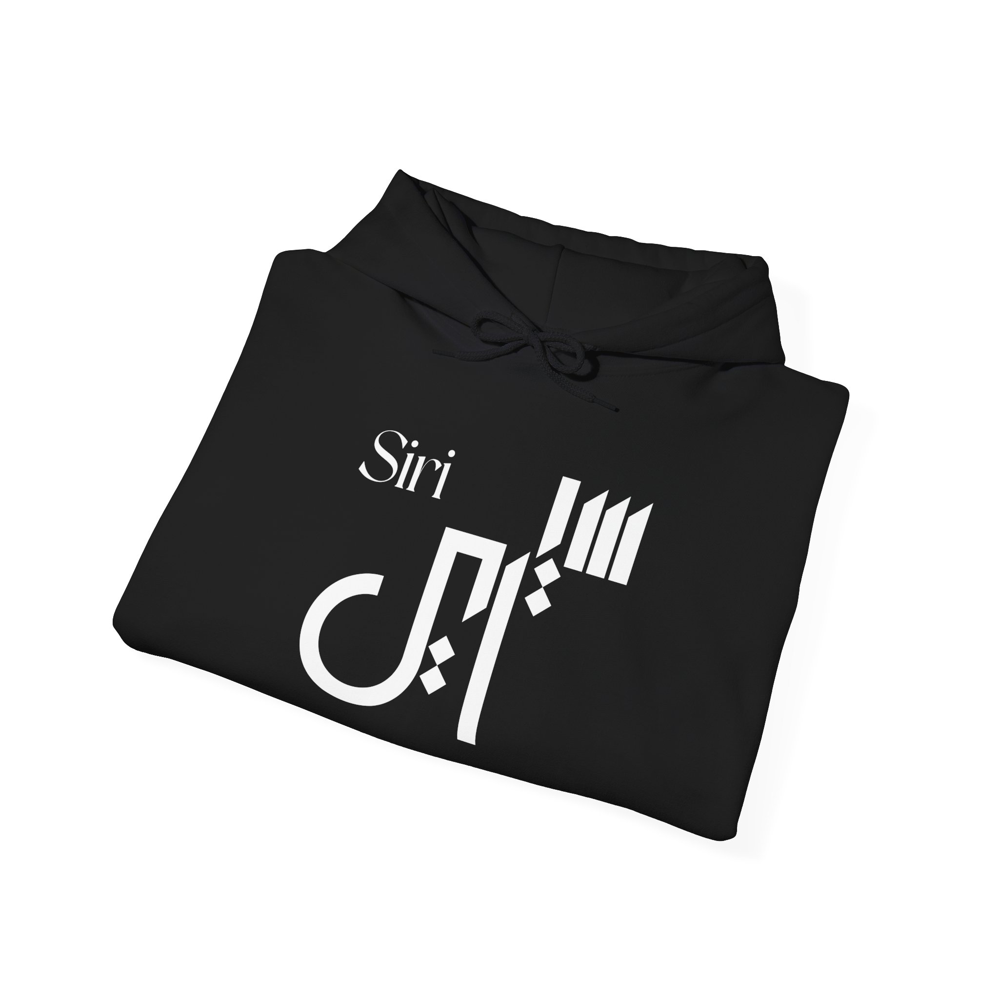 Personalized “Siri” Geometric Fusion Calligraphy Hoodie | Minimalist Design - Image 4