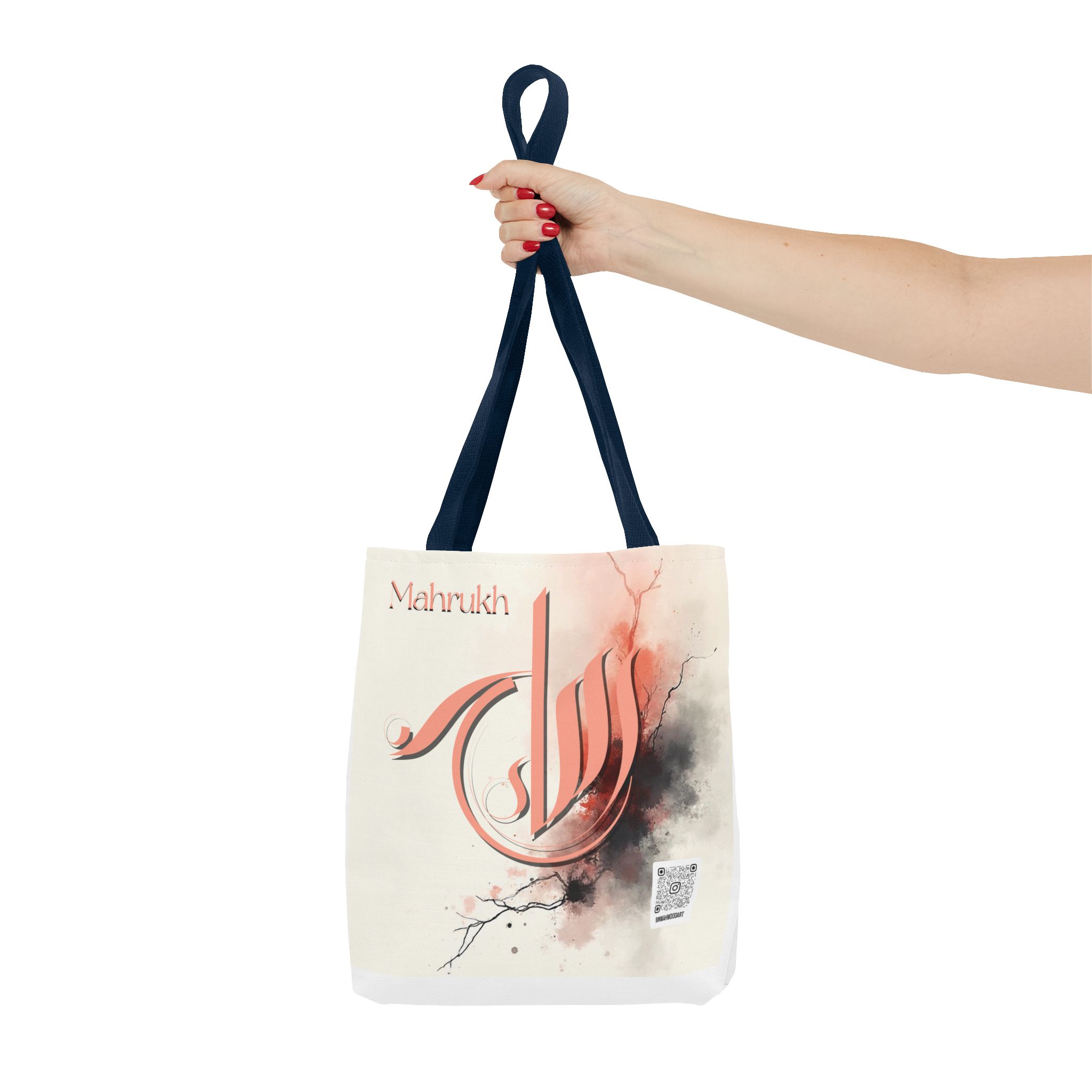 Mahrukh – Personalized Sumbli Arabic Calligraphy Tote Bag | Binmahmood - Image 15