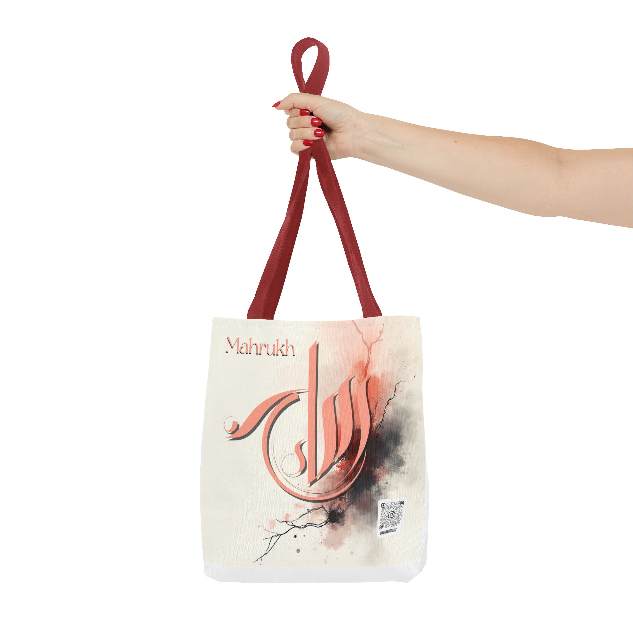 Mahrukh – Personalized Sumbli Arabic Calligraphy Tote Bag | Binmahmood - Image 6