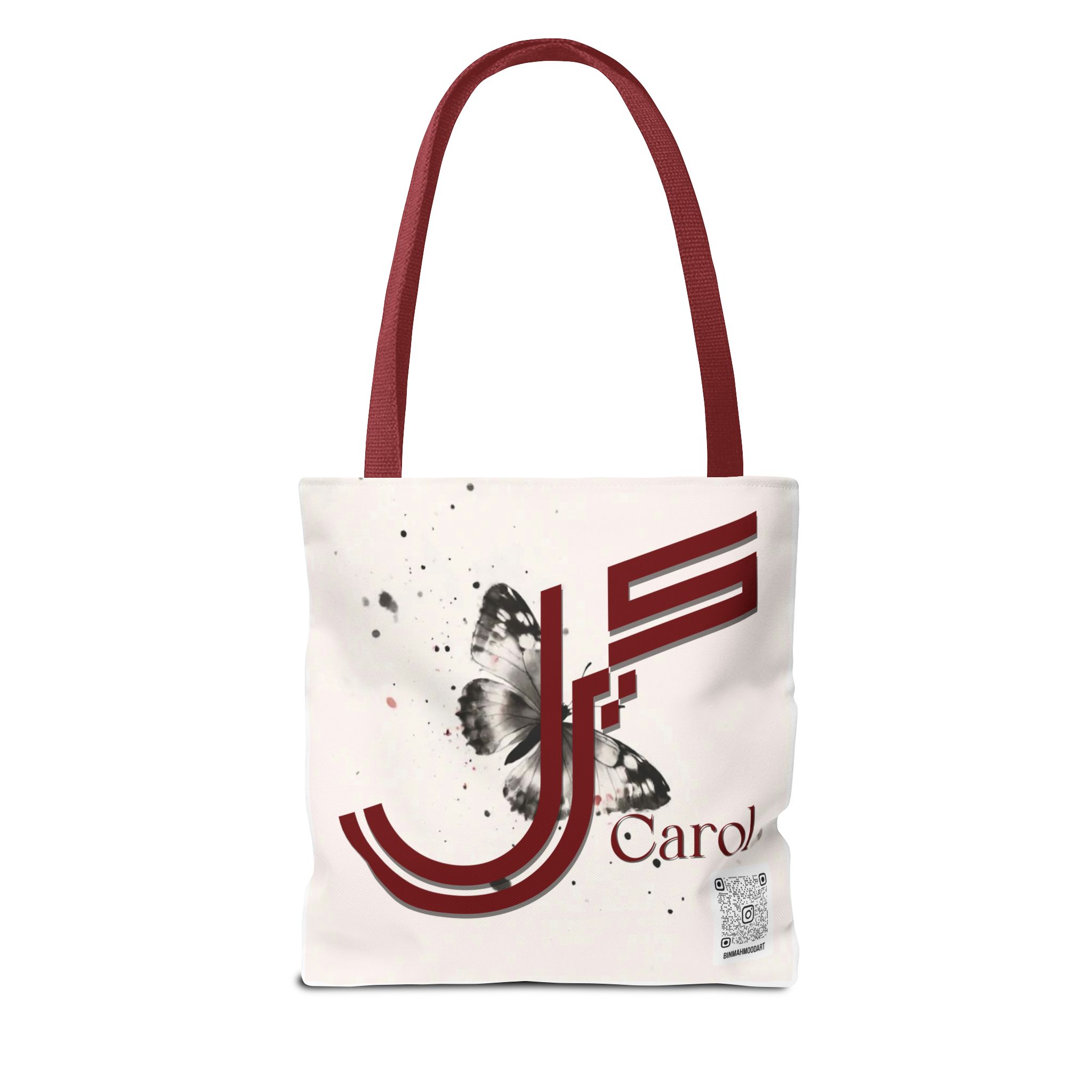 Carol – Geometric Fusion Arabic–Persian Calligraphy Tote Bag | Binmahmood - Image 6