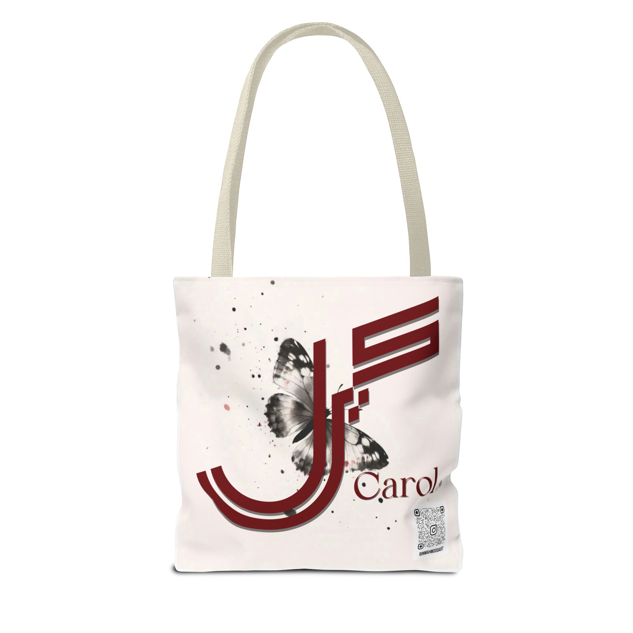 Carol – Geometric Fusion Arabic–Persian Calligraphy Tote Bag | Binmahmood - Image 14