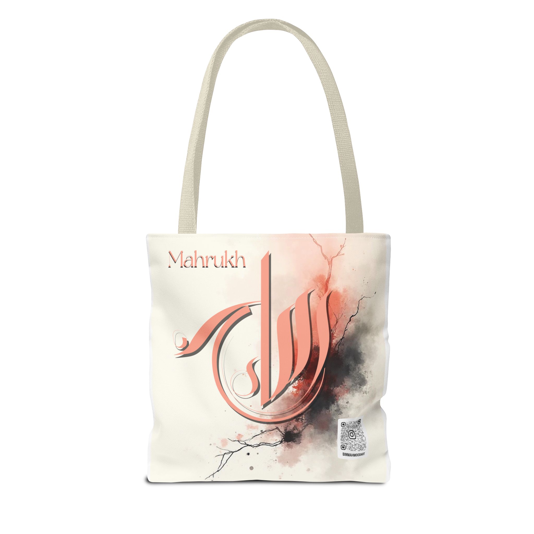 Mahrukh – Personalized Sumbli Arabic Calligraphy Tote Bag | Binmahmood - Image 10