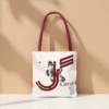 Carol Tote Bag – Geometric Fusion Arabic–Persian Calligraphy with Butterfly Design