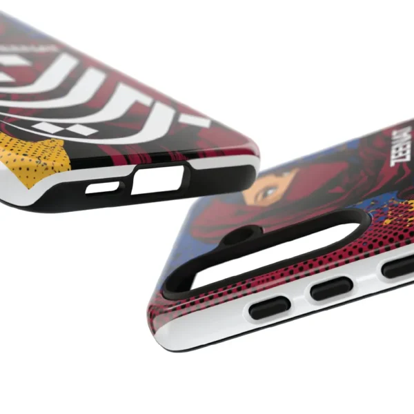 mobile phone cover with Zeenat name Arabic Typography by BinMahmood with various angles showing the durable mobile cover