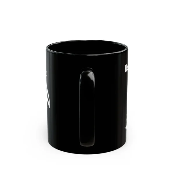 Product mocukup personalized Arabic name calligraphy black mug - binmahmood