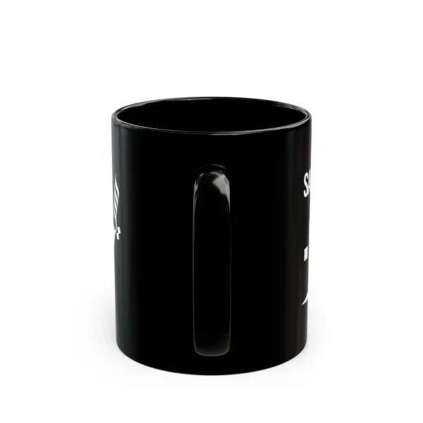 Saif Arabic name mug with signature black ceramic, personalized Islamic gift for him - binmahmood